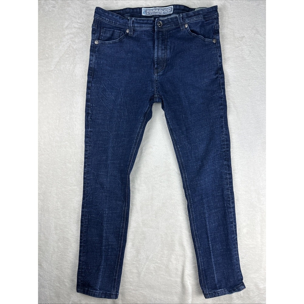 Parasuco Shearan Fit Skinny Men's Size 38 X 31 Dark Blue Denim Reg Rise Stretch